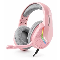 Auriculares USB Gamer Marvo Tactic 40 H8618-PK RGB - Rosa