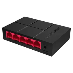 Hub Switch Mercusys 05 Puertos MS105G 10/100MBPS - Negro