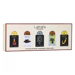 Lattafa Pride Gift Set Caja 02 Kit de Perfume Unisex Eau de Parfum 5x20ml