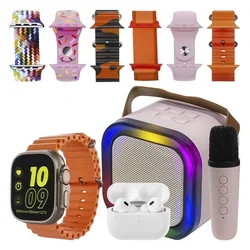 K15 Combo Smartwatch Kit Altavoz De Auriculares De 49 Mm Con Micrófono - Rosa