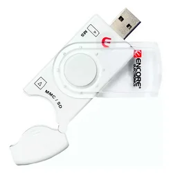 Lector de Tarjetas de Memoria Encore ENUCR-3 USB 2.0 40 en 1 - Blanco