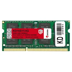 Memoria RAM Keepdata 4GB DDR3 1600MT/s para portátil - KD16S11/4G