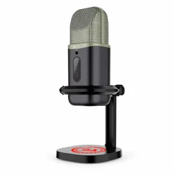 Redragon Echo Wave GM305 Micrófono de condensador RGB de 18 KHZ - Negro