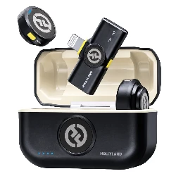 Micrófono inalámbrico Sopala Hollyland Lark M2 Lightning - Negro (1 receptor, 2 transmisores)