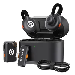Hollyland Lark M2S Inhalabric Combo Micrófono Solapa para Smartphone - Negro (2TX 1RX)