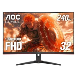 Monitor Gamer AOC C32G2ZE 31.5" Full HD Curvo 240Hz HDMI DP - Negro