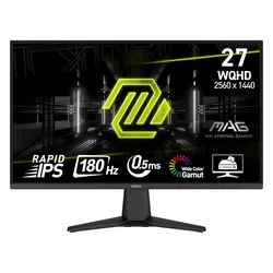 MSI MAG 275QF 27" Quad HD 180Hz IPS Mouse Monitor Gamer - Negro