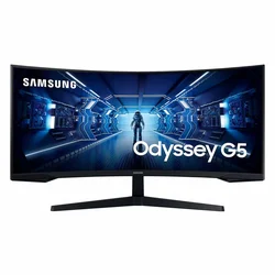 Monitor Gamer Samsung Odyssey G5 LC34G55TW 34" Quad HD 165Hz Curvo HDMI DP - Negro