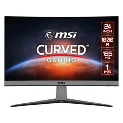 MSI MAG 242C Monitor HDMI DP curvo de 24" y 180 Hz - Negro