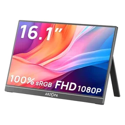 Monitor Portátil Arzopa Z1C 16.1" Full HD 60Hz IPS USB-C - Negro