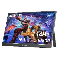 Monitor Portátil Gamer Arzopa Z1FC 16.1" Full HD 144Hz IPS USB-C - Gris