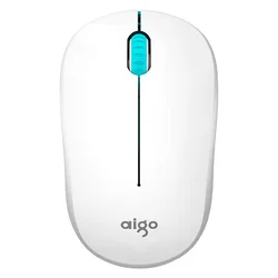 Ratón Aigo M35 1600 DPI Inalámbrico - Blanco y Verde