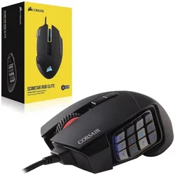 Corsair Scimitar Elite RGB MOBA/MMO Ratón - Negro (CH-9304211-NA)