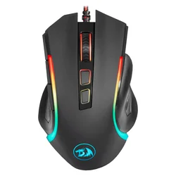 Ratón Gamer USB Redragon M607 Griffin RGB 7200 DPI - Negro