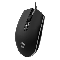 Ratón Gamer Satellite A-87 Con Cable 1600 DPI - Negro