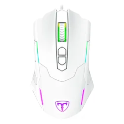 Ratón Gamer T-Dagger Brigadier T-TGM206W RGB 7200 DPI USB - Blanco