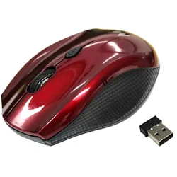 Ratón inalámbrico Mtek PMF433 1600 DPI - Rojo