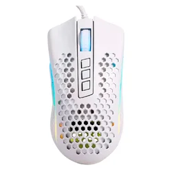 Ratón Redragon Storm Pro M808W-KS RGB 16000 DPI USB - Blanco