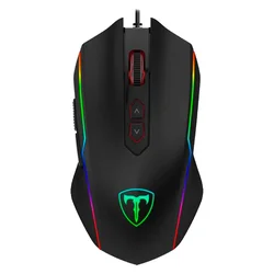 Ratón para juegos T-Dagger Sergeant con cable 4800DPI - Negro T-TGM202
