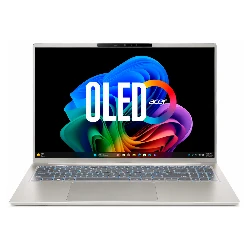 Notebook Acer Swift Go 16 AI Intel Core Ultra 5-322 16GB RAM 512GB SSD 16" WQXGA OLED Windows 11 Inglés Plata - SFG16-I71T-51LC