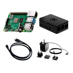 PC Raspberry PI 4 Starter Kit 4GB 201-2262 Caja de plástico UPC - 387676