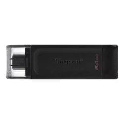 Pendrive Kingston DataTraveler 70 64GB USB-C/USB 3.2 - Negro DT70/64GB