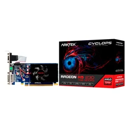 Tarjeta de vídeo Arktek Cyclops AMD Radeon R5-230 1GB GDDR3 - AKR230D3S1GL1