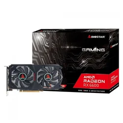 Tarjeta de vídeo para juegos Biostar AMD Radeon RX-6600 8GB GDDR6 - VA6606RM81