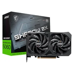 Tarjeta de vídeo MSI Shadow 2X OC NVIDIA GeForce RTX 5060 8GB GDDR7 - 912-V537
