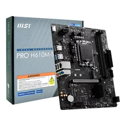 Placa Base MSI Pro H610M-S Pro DDR4 Socket LGA 1700 Chipset Intel H610 Micro ATX