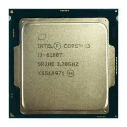 Procesador Intel Core i3-6100T Pull OEM Socket 1151 2 núcleos 4 hilos Caché 3 MB