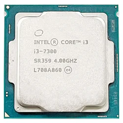 Procesador Intel Core i3-7300 Pull OEM Socket 1151 2 núcleos 4 hilos Caché 3 MB
