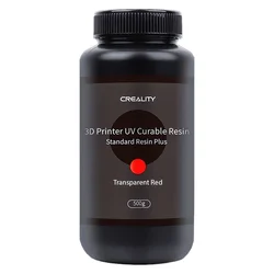 Creality Standard LCD Plus Resina 500 g para impresora 3D - Rojo transparente
