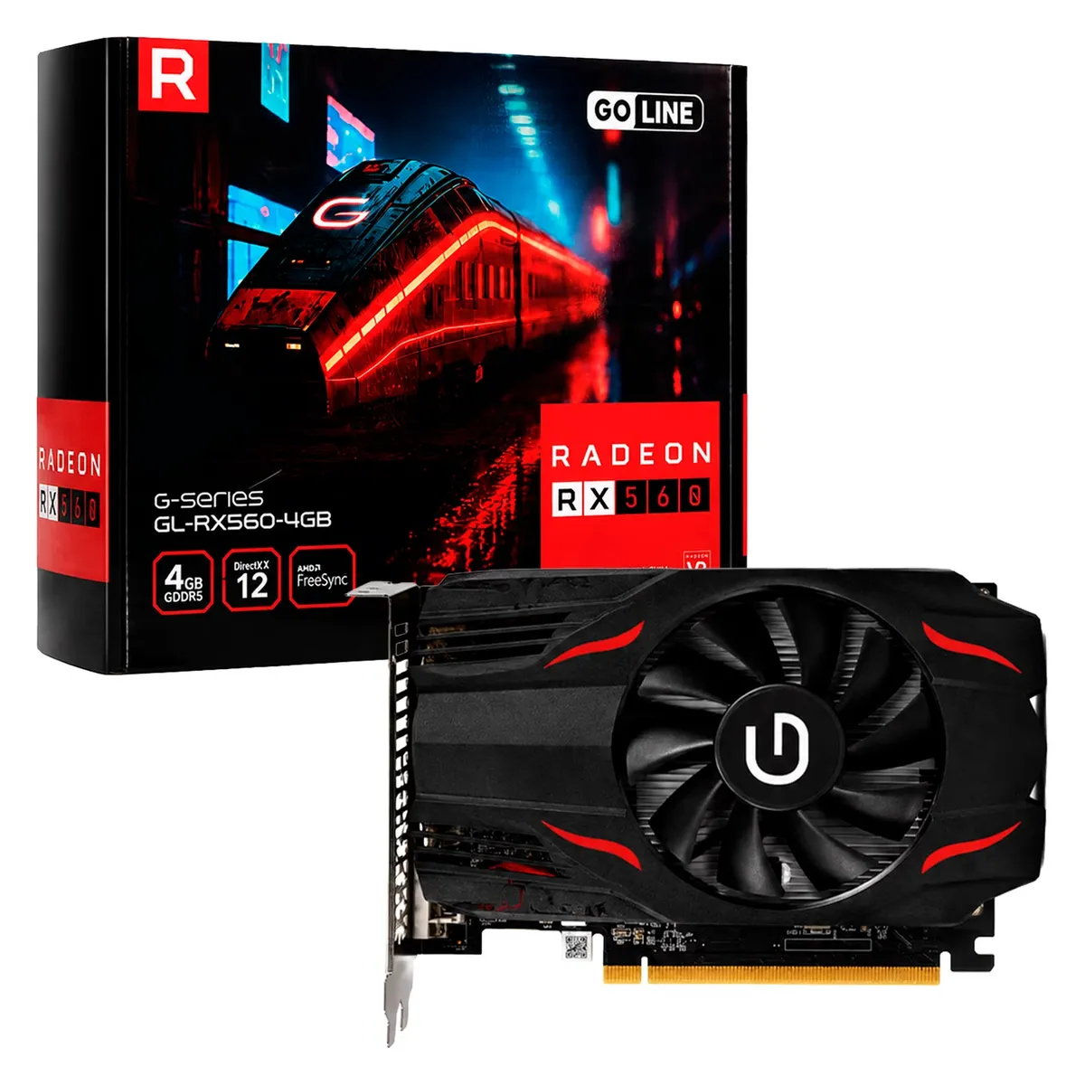 PLACA VGA 4 GB GOLINE RADEON RX560 DDR5