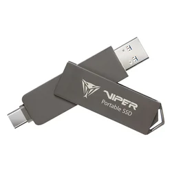 SSD externo portátil Patriot PVP30 de 1 TB USB-A/USB-C - PVP301TB28UDG