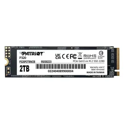 SSD M.2 Patriot 2TB NVMe PCIe Generación 3 - P320P2TBM28