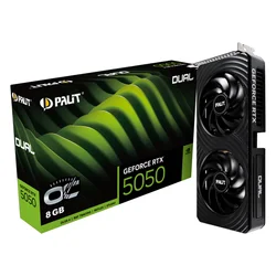 Tarjeta de vídeo Palit Dual OC NVIDIA GeForce RTX-5050 8GB GDDR6 - NE65050S19P1-GB2070D
