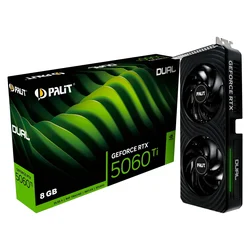 Tarjeta de vídeo Palit Dual OC NVIDIA Geforce RTX-5060Ti 8GB GDDR7 - NE7506TT19P1-GB2062D