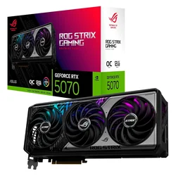 Tarjeta de vídeo ASUS ROG Strix OC Edition VIDIA GeForce RTX-5070 12 GB GDDR7 - ROG-STRIX-RTX5070-O12G-GAMING