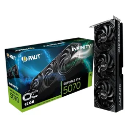 Tarjeta de vídeo NVIDIA GeForce RTX-5070 12 GB GDDR7 Palit Infinity 3 - NE75070S19K9-GB2050S