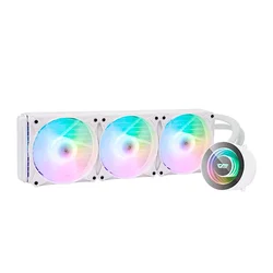 Enfriador de agua para procesador Aigo darkFlash DX360 V2.6 ARGB - Blanco
