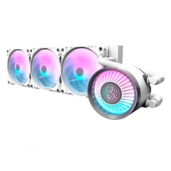 Enfriador de agua para procesador Aigo darkFlash Nebula DN 360 ARGB - Blanco