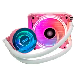 Enfriador de agua para procesador Aigo darkFlash Symphony TR120 RGB - Rosa