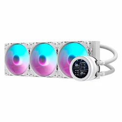 Enfriador de agua para procesador darkFlash Nebula DN360S RGB - Blanco
