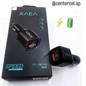 CARGADOR CELULAR AUTO XAEA 36W
