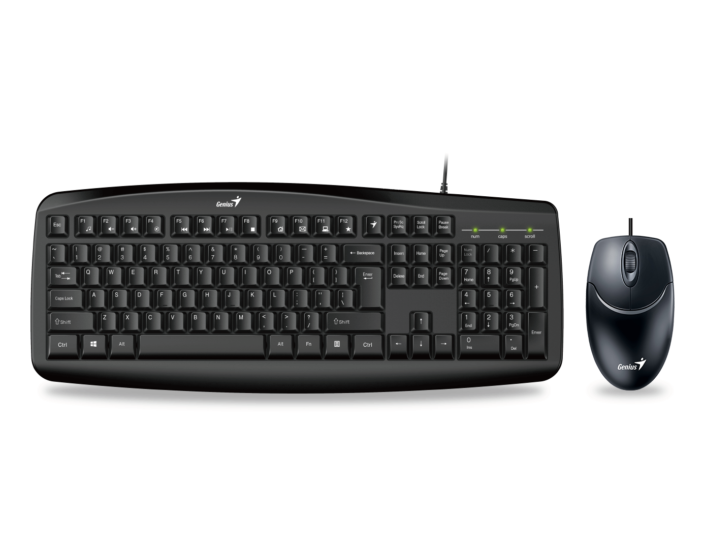 Teclado+Mouse Genius KM-200 USB BLK (6229)