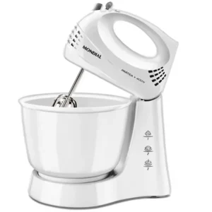 Mezclador práctico Mondial B-44-W 3 velocidades Turbo 400 vatios 220 V ~ 50 60 Hz - Blanco