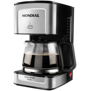 Cafetera Mondial Dolce Arome C-43-20X-SI 550 watts 220V ~ 50 60 Hz - Negro Plata