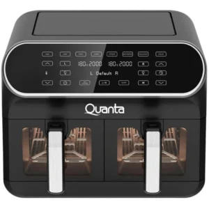 Freidora eléctrica Quanta DueSupreme 8L QTAFS80 2.400 watts 8 Litros 220V ~ 60Hz - Negro