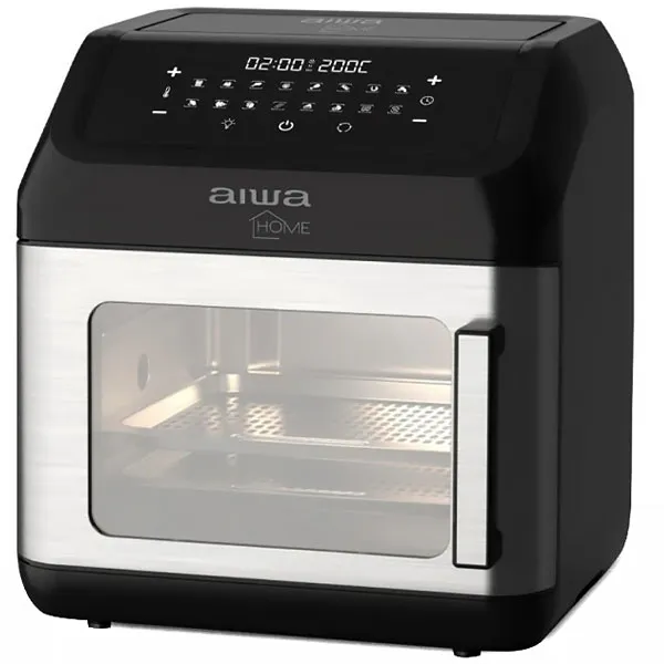 Freidora eléctrica + Forno Aiwa Home AWOT12 1.700 watts 12 Litros 220V ~ 50 60 Hz - Negro Plata